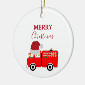 Weihnachts-Rottruck Keramik Ornament (Links)