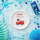 Weihnachts-Rottruck Pappteller (Party)