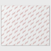 Weihnachts-Rottypografie-Musterpapier Geschenkpapier (Flach)