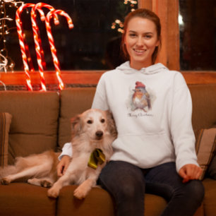 Weihnachts-Rotweinrobe, anpassbar Hoodie