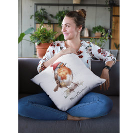 Weihnachts-Rotweinrobe, anpassbar Kissen