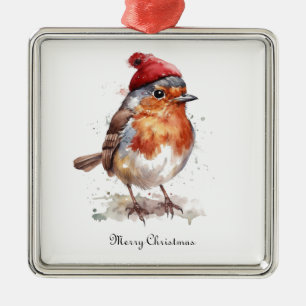 Weihnachts-Rotweinrobe, anpassbar Ornament Aus Metall