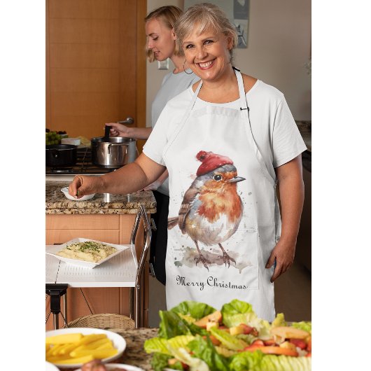 Weihnachts-Rotweinrobe, anpassbar Schürze