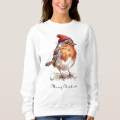 Weihnachts-Rotweinrobe, anpassbar Sweatshirt (Vorderseite)