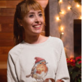 Weihnachts-Rotweinrobe, anpassbar Sweatshirt