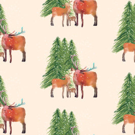 Weihnachts-Rotwild Seidenpapier