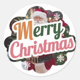 Weihnachts-Round-Stickers: Neues Modell Runder Aufkleber