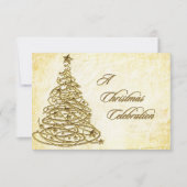 Weihnachts-RSVP-Karte Einladung (Vorderseite)