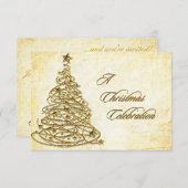 Weihnachts-RSVP-Karte Einladung (Vorne/Hinten)