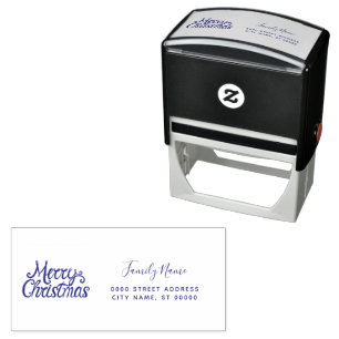 Weihnachts-Rücksendeadress-Stempel selbstfärbend Permastempel