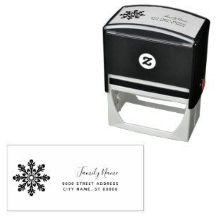Weihnachts-Rücksendeadress-Stempel selbstfärbend Permastempel