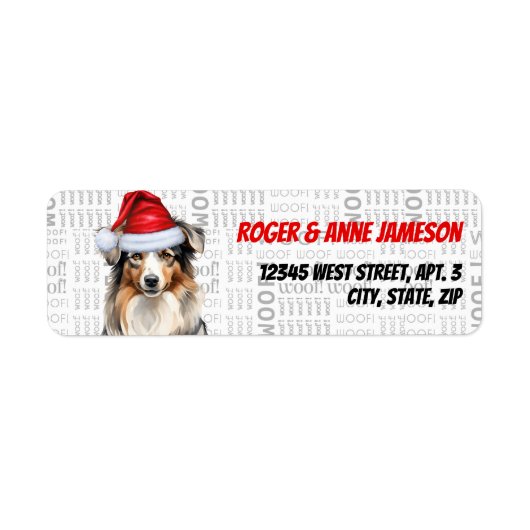 Weihnachts-Rücksendeadresse (Vorne)