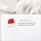 Weihnachts-Rücksendeadresse-Etikett des Weihnachts (Insitu)