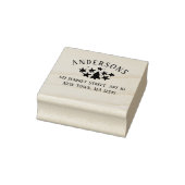 Weihnachts-Rücksendeadresse Gummistempel (Stempel)