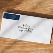 Weihnachts-Rücksendeadresse Navy Blue