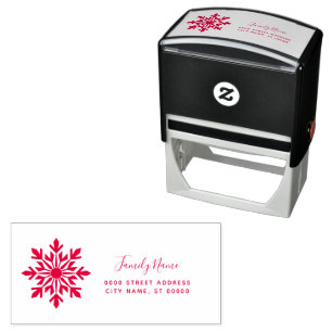 Weihnachts-Rücksendeadresse Selbstfärb-Stempel Permastempel