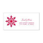 Weihnachts-Rücksendeadresse Selbstfärb-Stempel Permastempel (Design)