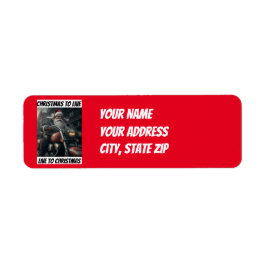 Weihnachts-Rücksendeadressen-Aufkleber