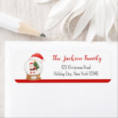 Weihnachts-Rücksendeadressen-Aufkleber Niedlich We (Insitu)