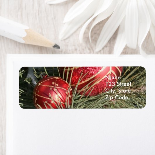 Weihnachts-Rücksendeadressen-Aufkleber oder Gönner (Insitu)