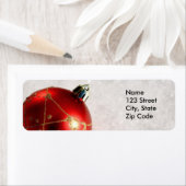 Weihnachts-Rücksendeadressen-Aufkleber oder Gönner (Insitu)