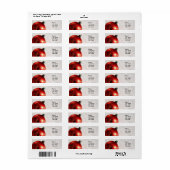 Weihnachts-Rücksendeadressen-Aufkleber oder Gönner (Vorne)