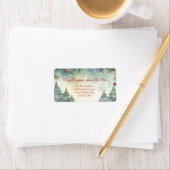 Weihnachts-Rücksendeadressen-Aufkleber "über die M Adressaufkleber (Insitu)