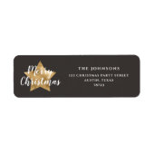 Weihnachts-Rücksendetikett (Vorne)