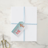 Weihnachts-Rudolf entpacken Mich-Geschenk-Tag Geschenkanhänger (Mit Garn)