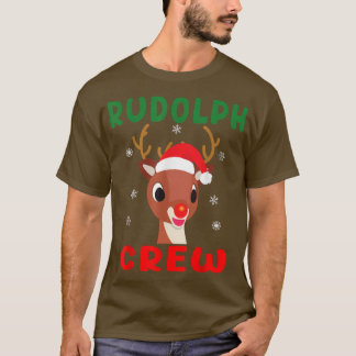 Weihnachts Rudolph Crew Familie Matching Pajamas X T-Shirt