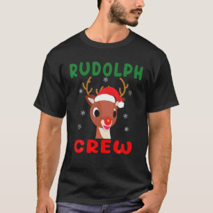 Weihnachts Rudolph Crew Familie Matching Pajamas X T-Shirt