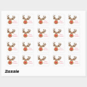Weihnachts Rudolph Stickers (Blatt)