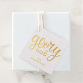 Weihnachts-Ruhm für Gott | Gold Christlich Religio Geschenkanhänger