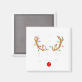 Weihnachts-Running-Rentier-Runner-Training Squad T Magnet (Vorderseite/Rückseite)