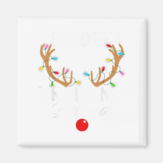 Weihnachts-Running-Rentier-Runner-Training Squad T Magnet (Vorne)