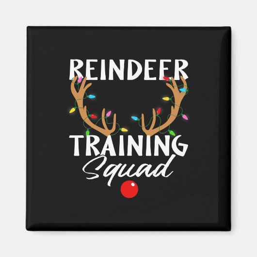 Weihnachts-Running-Rentier-Runner-Training Squad T Magnet (Vorne)