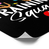 Weihnachts-Running-Rentier-Runner-Training Squad T Poster (Ecke)
