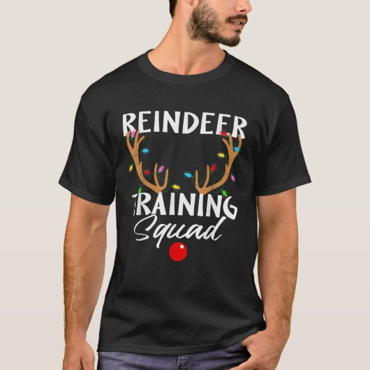 Weihnachts-Running-Rentier-Runner-Training Squad T T-Shirt (Vorderseite)