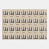 Weihnachts-Rustikal Geschenkpapier Set (Vorderseite 2)