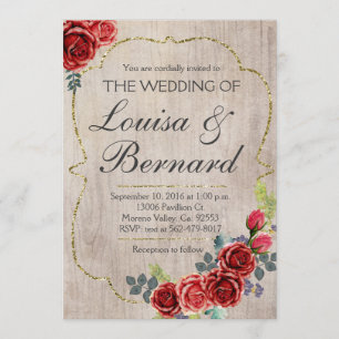 Weihnachts Rustikale Boho Winter Hochzeit Einladun Einladung