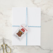 Weihnachts Rustikale Hühnerbrille Weihnachtsmannmü Geschenkanhänger (Mit Garn)