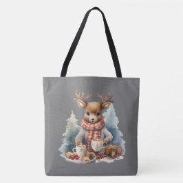 Weihnachts rustikale Vintage Einkaufstasche Tasche