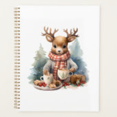 Weihnachts rustikale Zeitschrift Spiralheft Planer (Vorderseite)