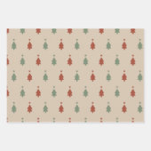 Weihnachts Rustikales Boho Pattern Geschenkwrake Geschenkpapier Set (Vorderseite)