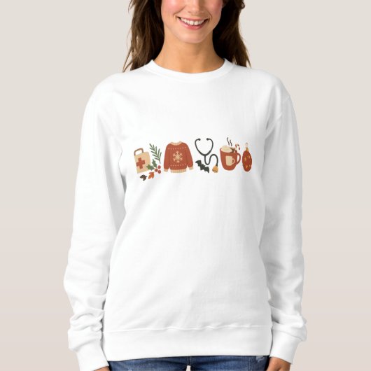 Weihnachts-Sachen – Festliches Feiertagsdesign Sweatshirt (Vorderseite)