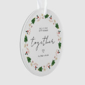 Weihnachts-Sake Weihnachtskuchen-Geschenk Ornament (Vorderseite)