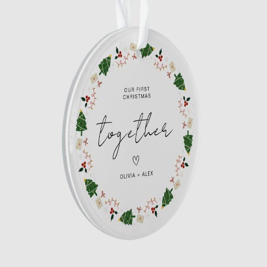 Weihnachts-Sake Weihnachtskuchen-Geschenk Ornament (Vorderseite)