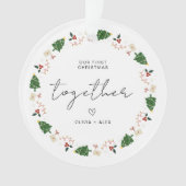 Weihnachts-Sake Weihnachtskuchen-Geschenk Ornament (Vorderseite)