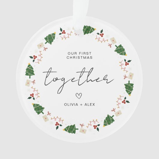 Weihnachts-Sake Weihnachtskuchen-Geschenk Ornament (Vorderseite)