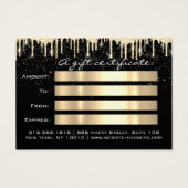 Weihnachts-Salon Hair GoldConfetti Geschenk Tropfe (Rückseite)